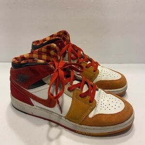 Air Jordan 1 Mid SE Picnic (GS) Youth shoes DX2460-601 sz 6Y